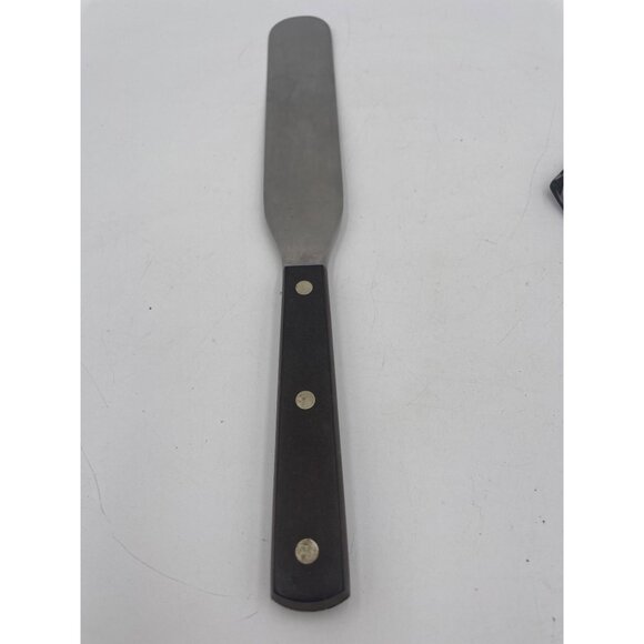 Stainless Steel Icing Spatula #38 Cutco Black Handle Offset Design 11.5" - Picture 1 of 3